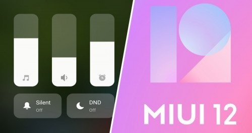 MIUI 12 приносит новое меню питания и центр управления громкостью